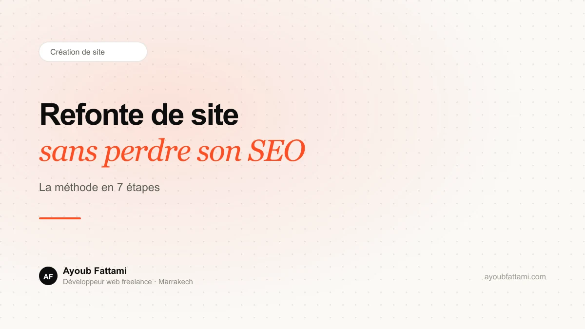 Refonte de site web : comment refaire son site sans perdre son référencement