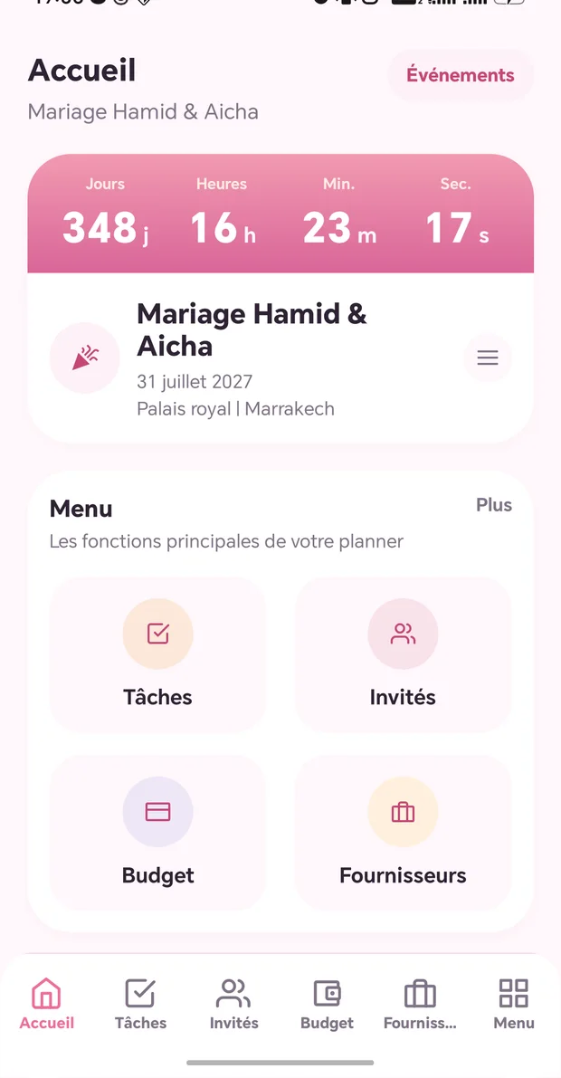 Aperçu du site MoliEvent — projet réalisé par Ayoub Fattami
